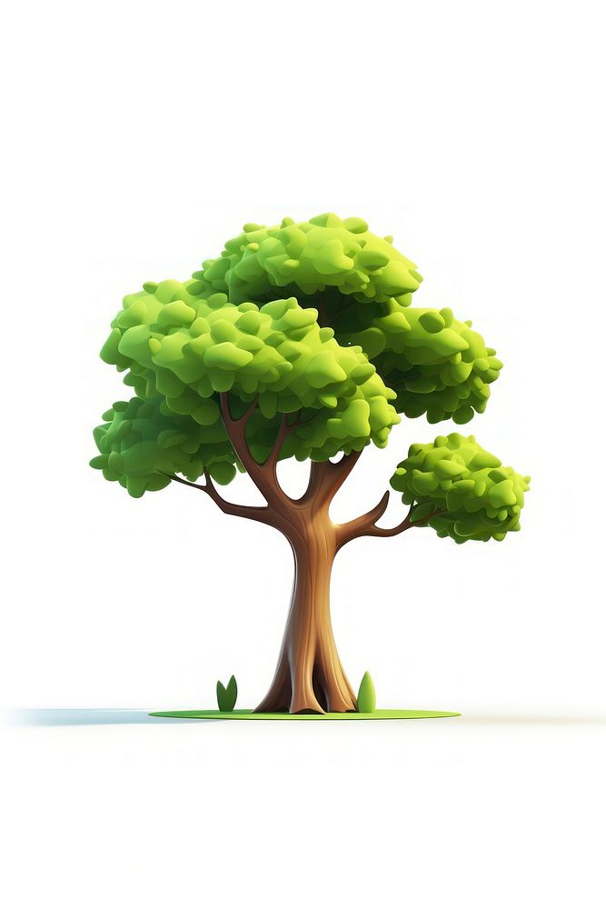 Tree plant green art. AI generated Image by rawpixel.