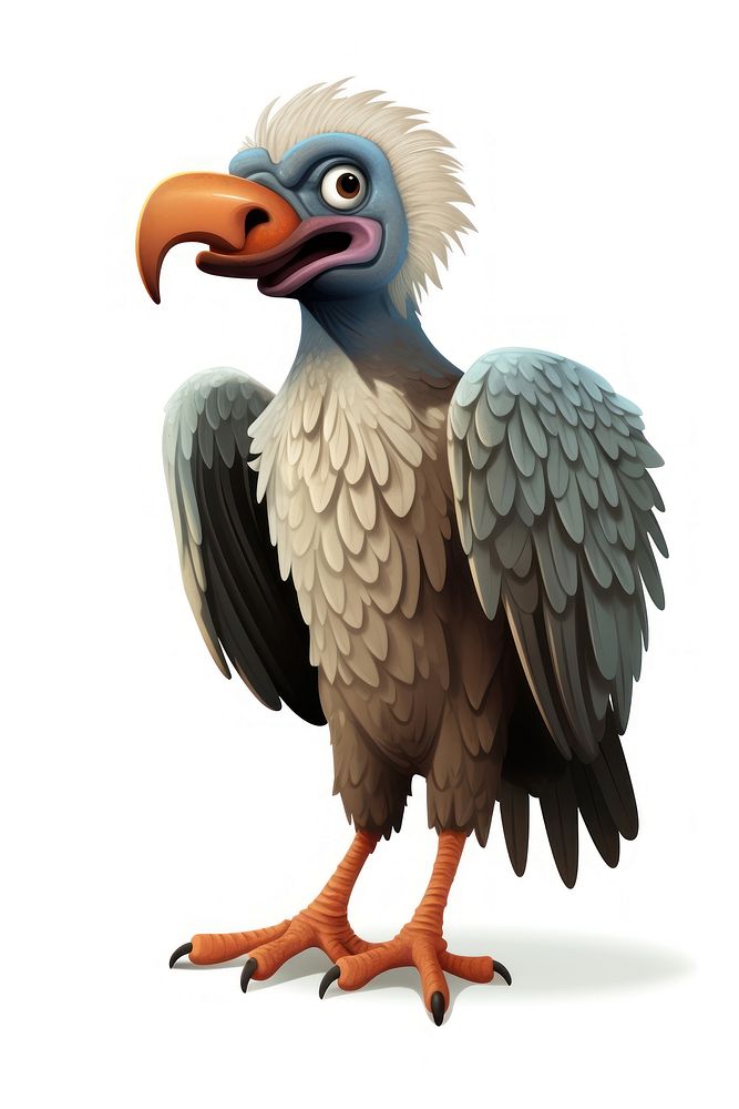 Vulture cartoon animal condor. AI generated Image by rawpixel.