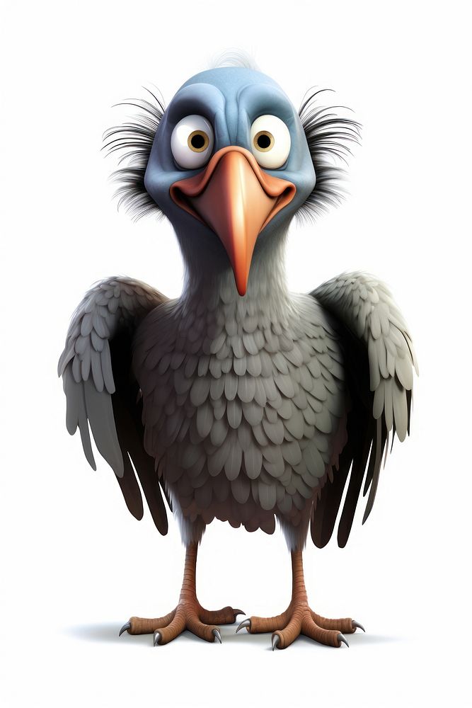 Cartoon vulture animal bird. AI generated Image by rawpixel.