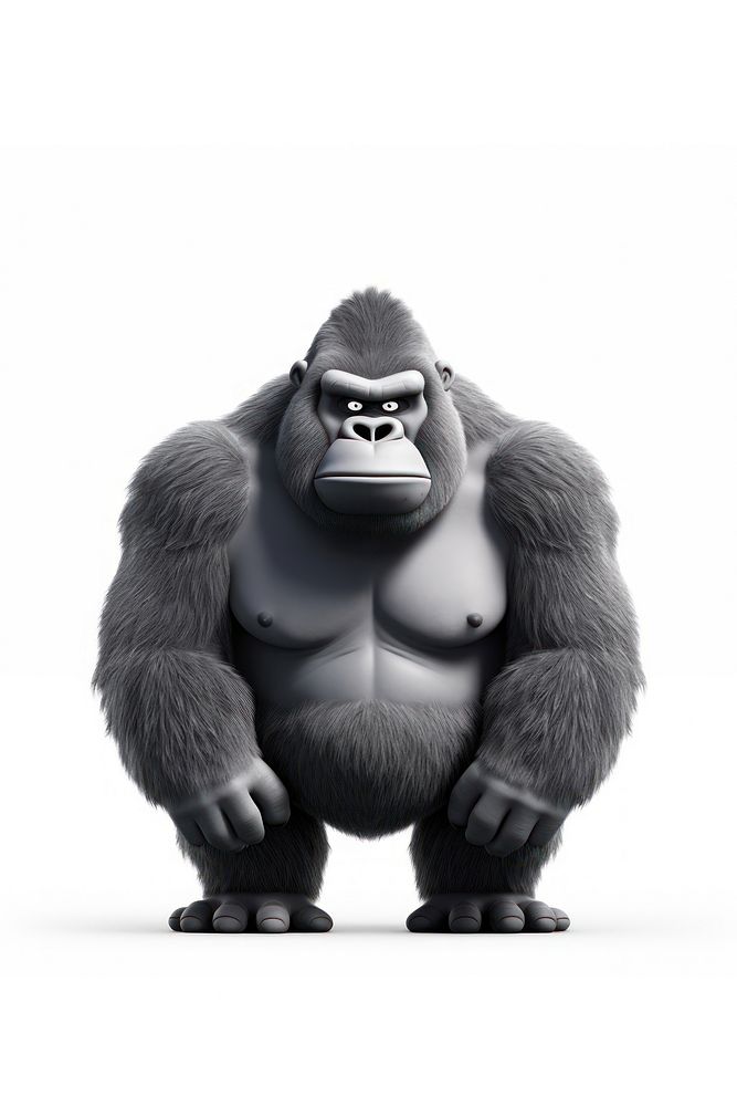 Gorilla cartoon mammal animal. | Premium Photo Illustration - rawpixel