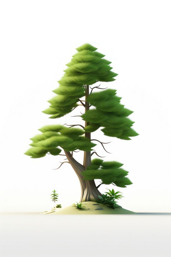 Tree plant pine tranquility. AI generated Image by rawpixel.