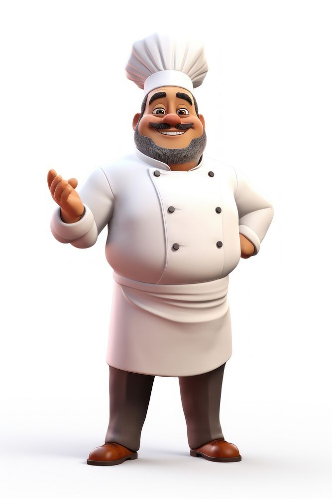 Chef gesturing vegetable happiness. AI generated Image by rawpixel.