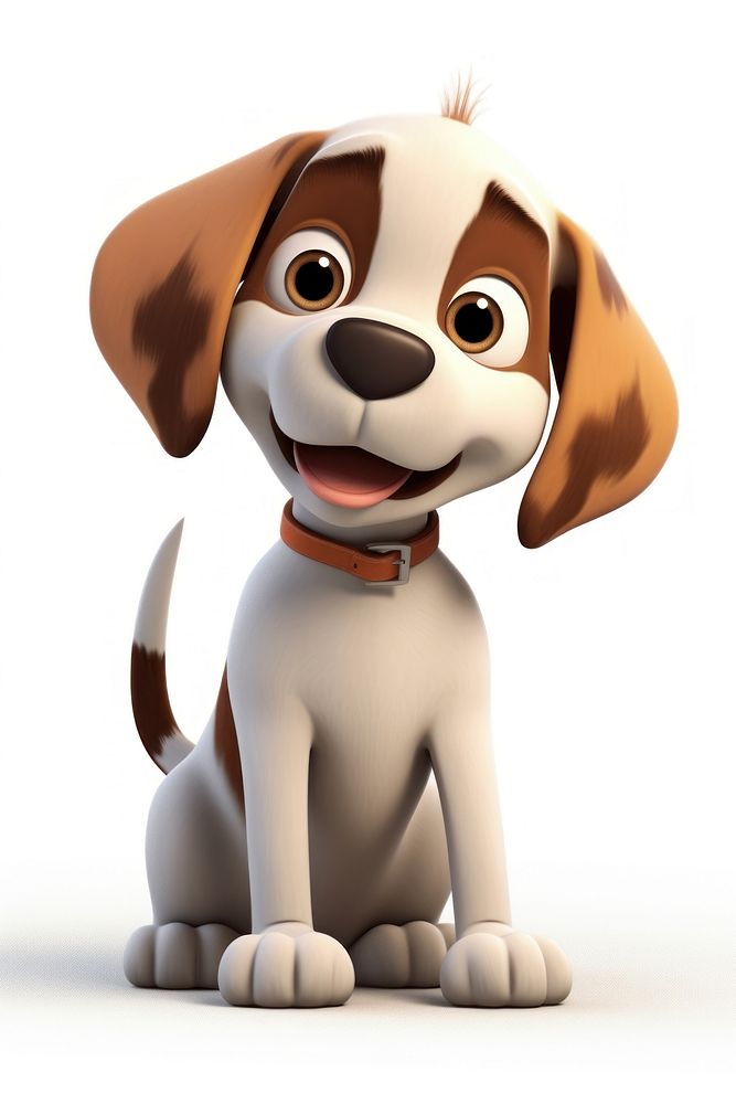 Cartoon mammal animal beagle. AI generated Image by rawpixel.