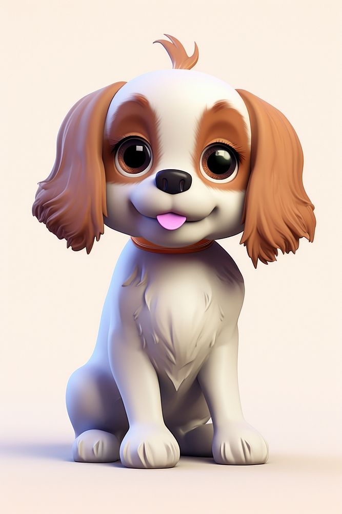 Cartoon animal mammal puppy. 