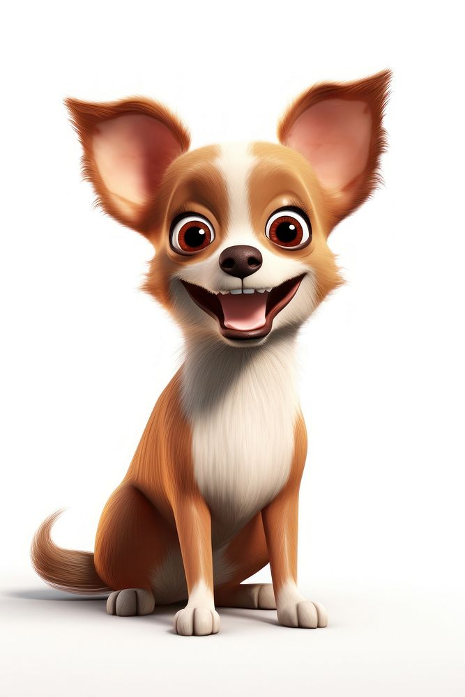 Chihuahua dog cartoon mammal. AI generated Image by rawpixel.