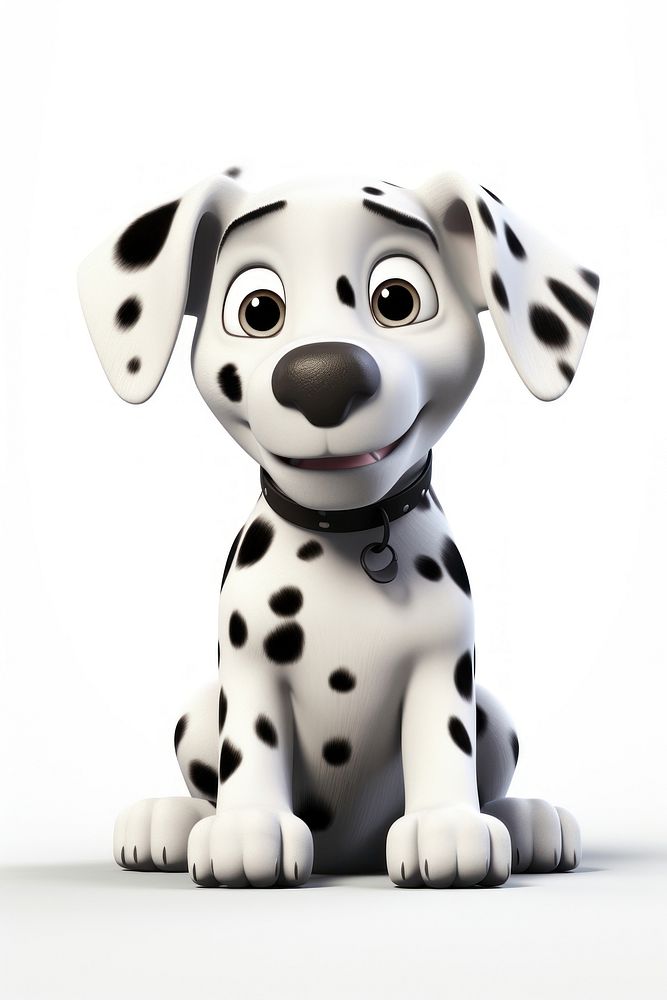 Dalmatian cartoon animal mammal. 