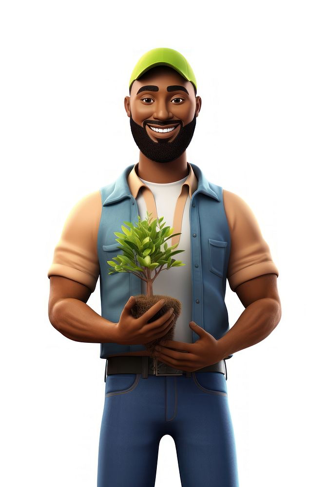Plant gardening smiling adult. AI generated Image by rawpixel.