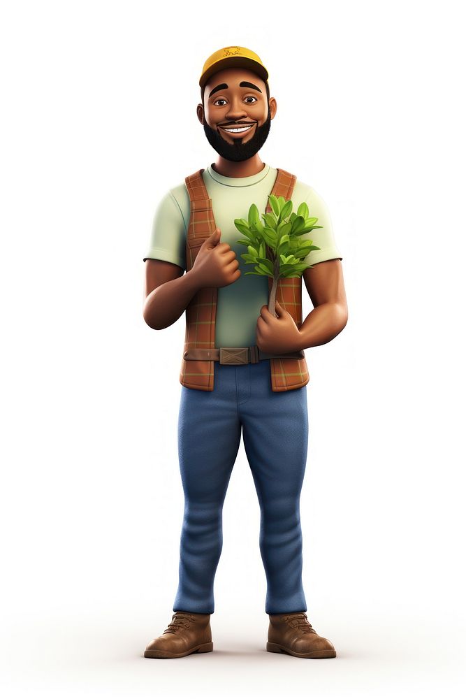 Plant gardening standing smiling. AI generated Image by rawpixel.