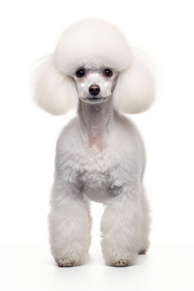 Poodle mammal animal white. AI generated Image by rawpixel.