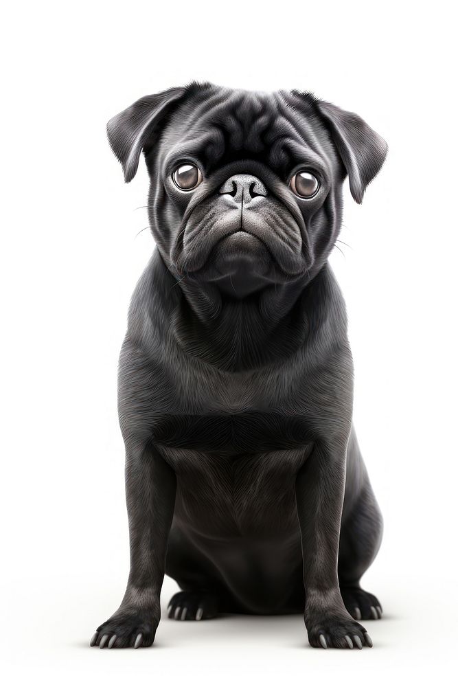 Pug dog mammal animal. AI generated Image by rawpixel.