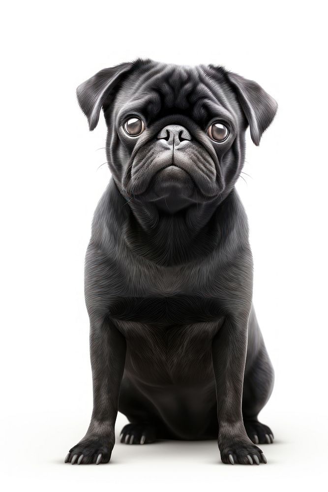 Pug dog mammal animal. 