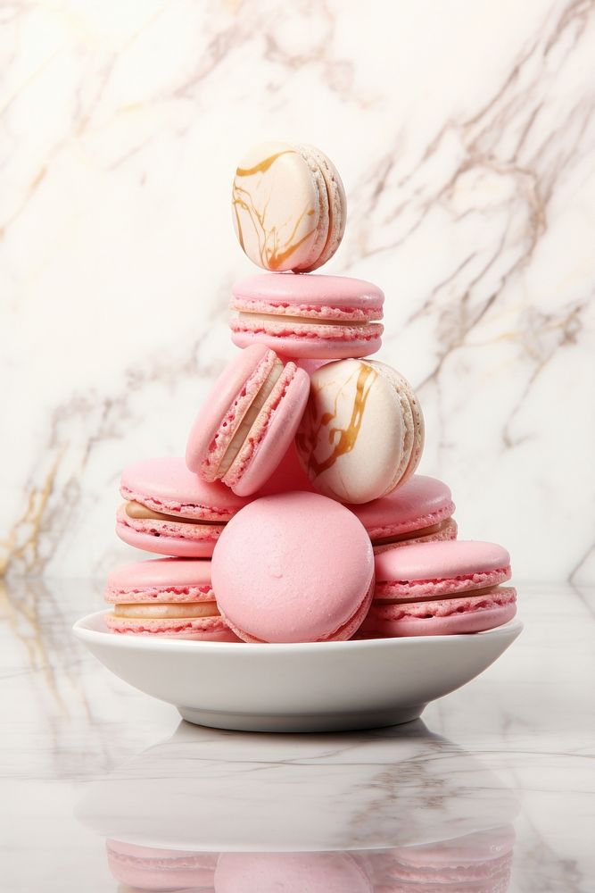 Macarons food confectionery freshness. AI generated Image by rawpixel.