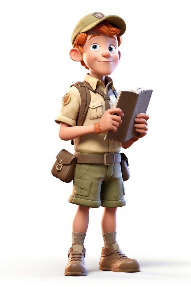 Portrait cartoon book boy. AI generated Image by rawpixel.