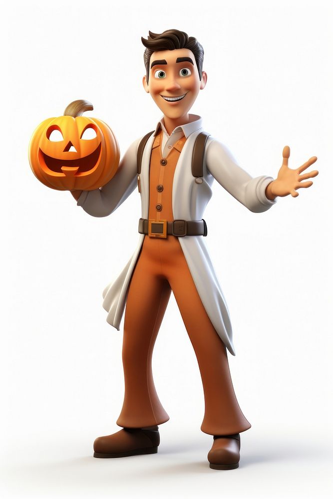 Halloween fantasy cartoon white background. AI generated Image by rawpixel.