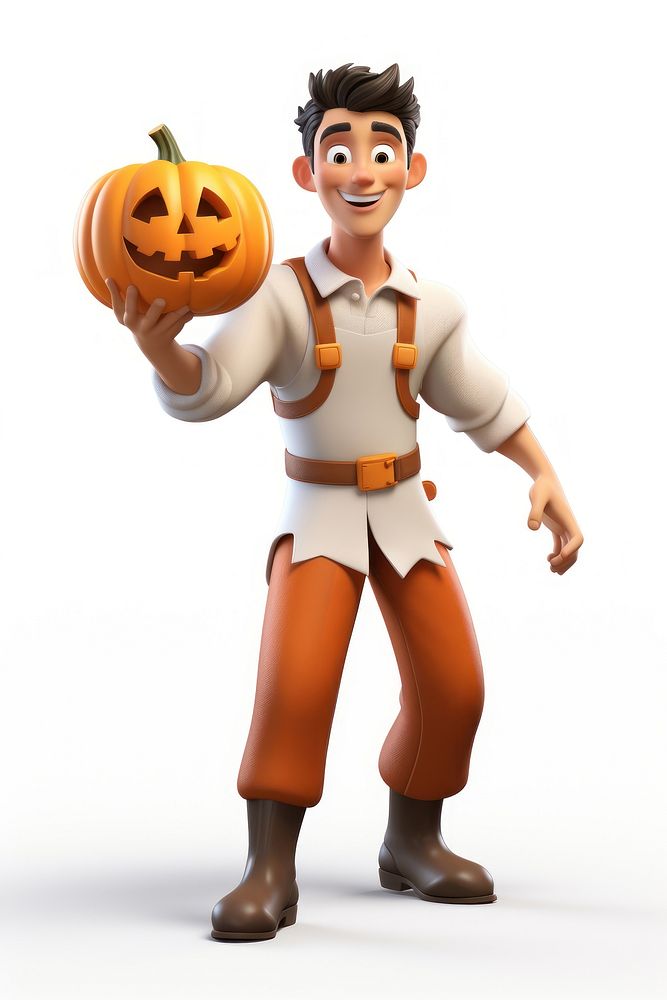 Halloween fantasy cartoon white background. AI generated Image by rawpixel.