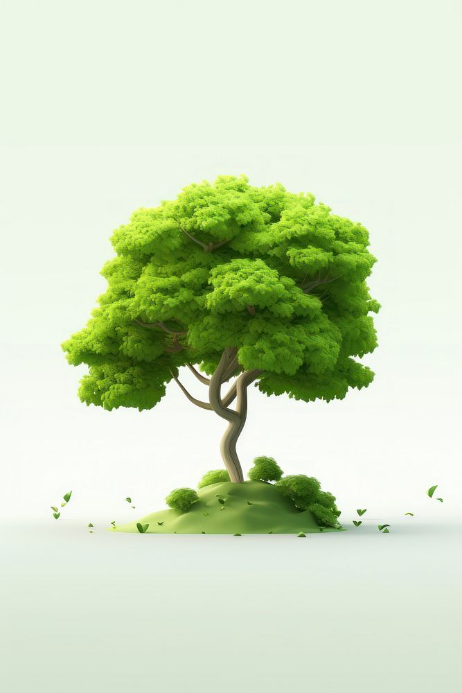 Tree plant green tranquility. AI generated Image by rawpixel.
