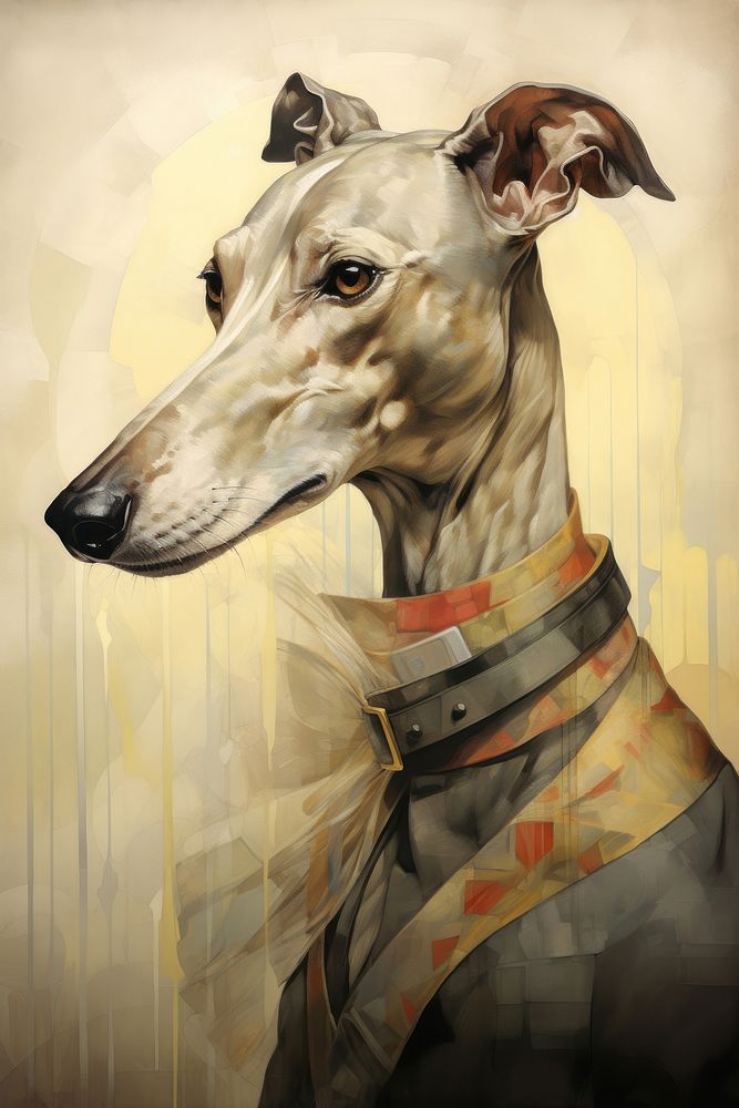 Greyhound animal mammal pet. AI generated Image by rawpixel.