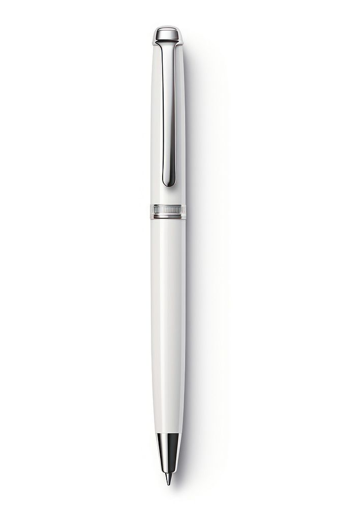 Pen white background silver paper. AI generated Image by rawpixel.