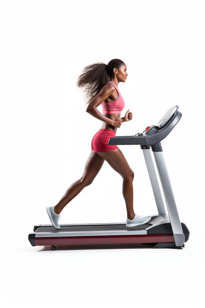Treadmill running sports adult. AI generated Image by rawpixel.