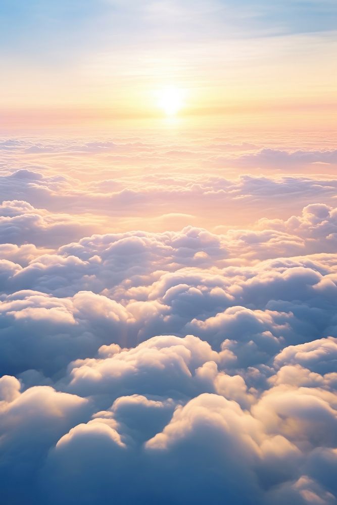 Nature cloud sky sun. AI generated Image by rawpixel.