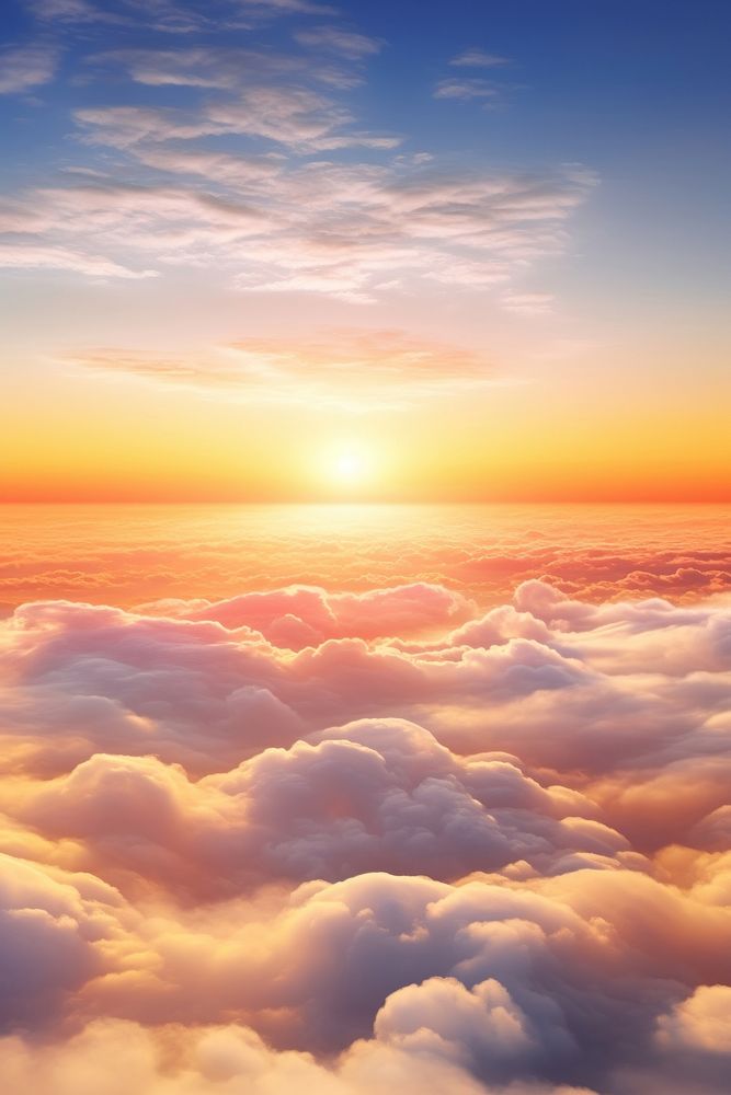 Nature cloud sky sunlight. AI generated Image by rawpixel.