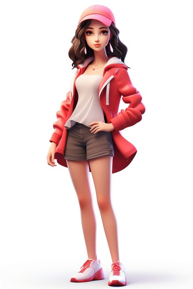 Shorts doll coat cute. AI generated Image by rawpixel.