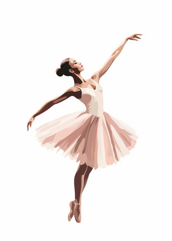 Ballerina dancing ballet adult. AI generated Image by rawpixel.