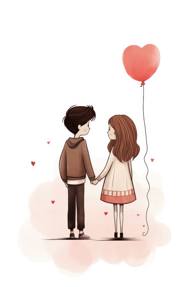 Balloon togetherness affectionate celebration. AI generated Image by rawpixel.