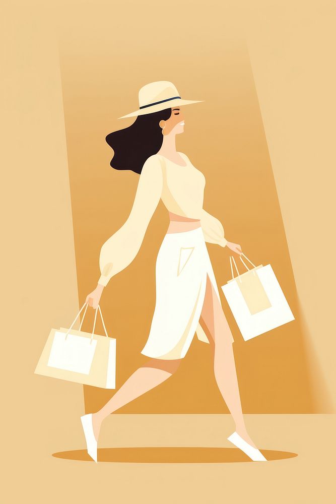 Shopping adult woman bag. AI generated Image by rawpixel.