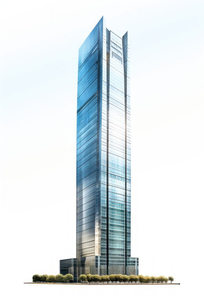 Office architecture skyscraper building. AI generated Image by rawpixel.
