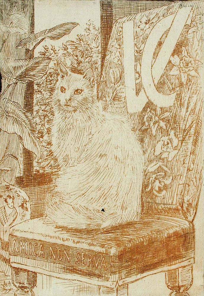 Le Chat by Felicien Victor Joseph Rops