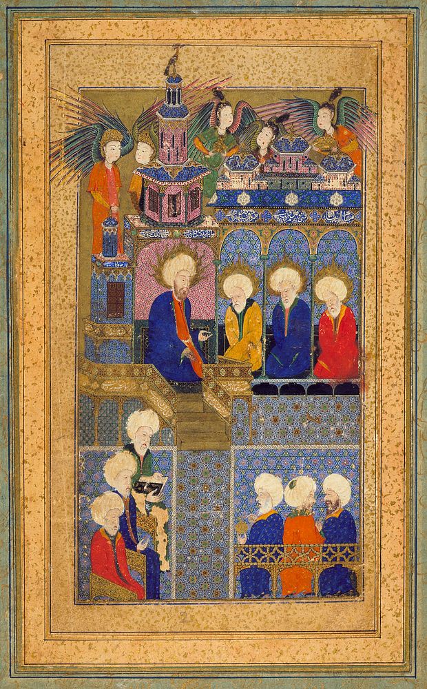 Sultan Suleyman in the Guise of King Solomon, Page from a Manuscript of the Shahnama-i al-i Osman (Royal Book of the House…