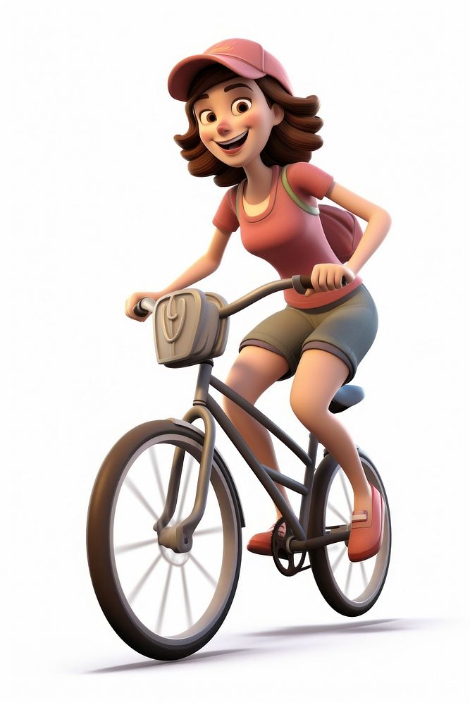 Bicycle vehicle cycling smiling. AI generated Image by rawpixel.