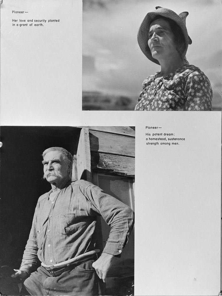 Experimental photo panel prepared by Edwin Rosskam in 1940. Sourced from the Library of Congress.