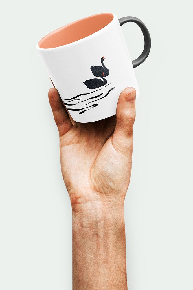 Swan coffee mug design
