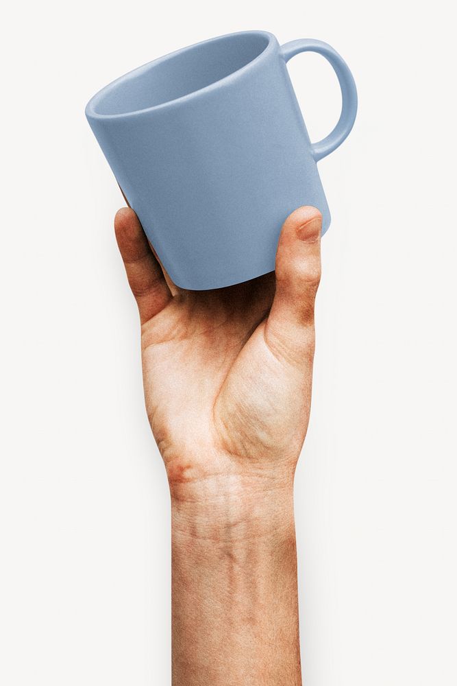 Pastel blue coffee mug