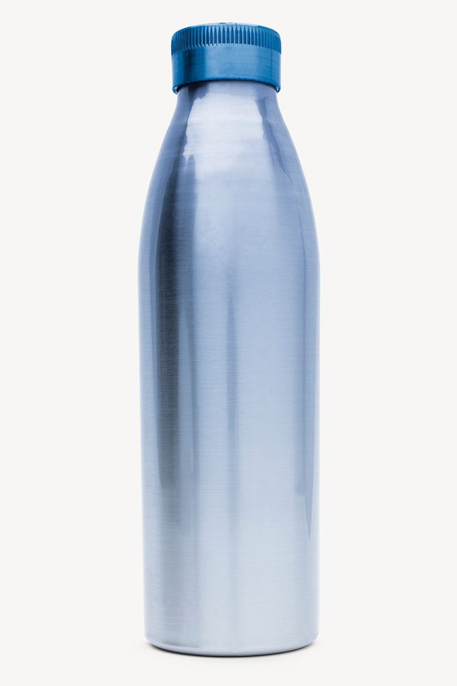 Stainless steel bottle mockup psd