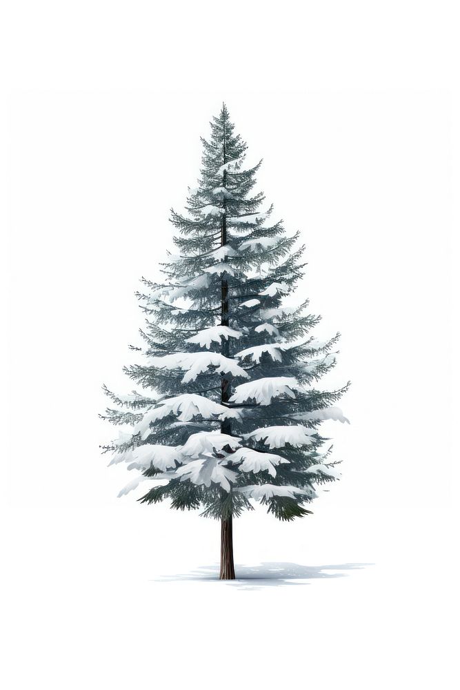 Tree pine winter plant. AI generated Image by rawpixel.