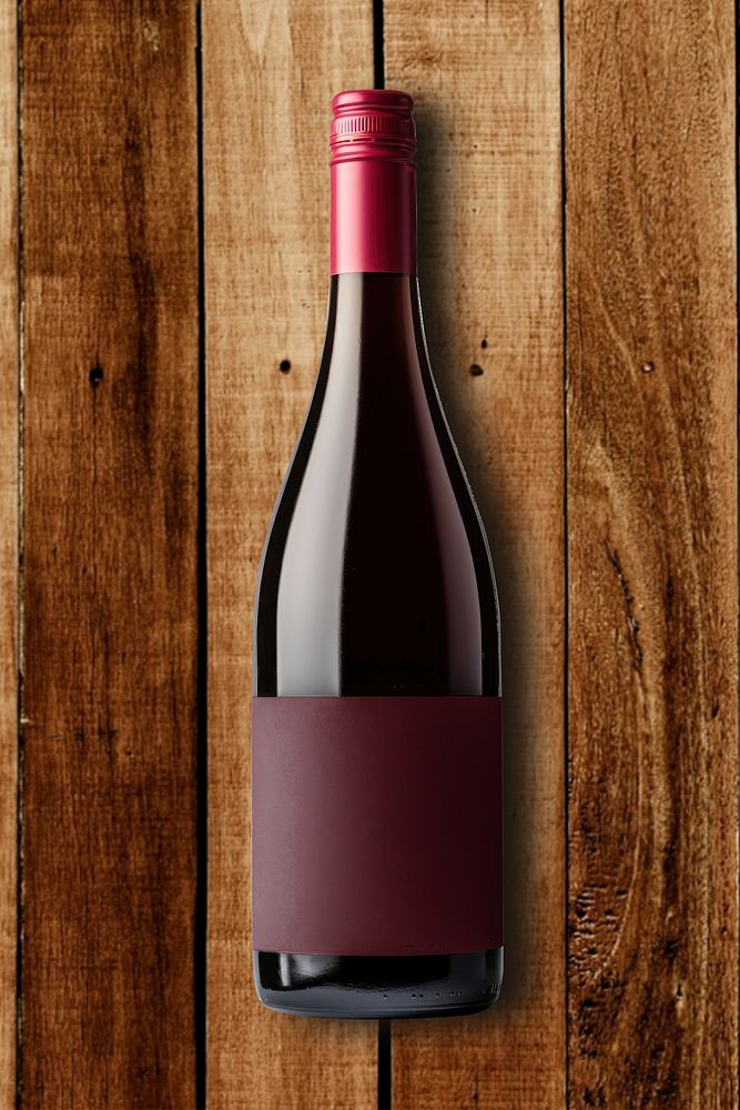 Blank wine bottle label design Premium Photo rawpixel
