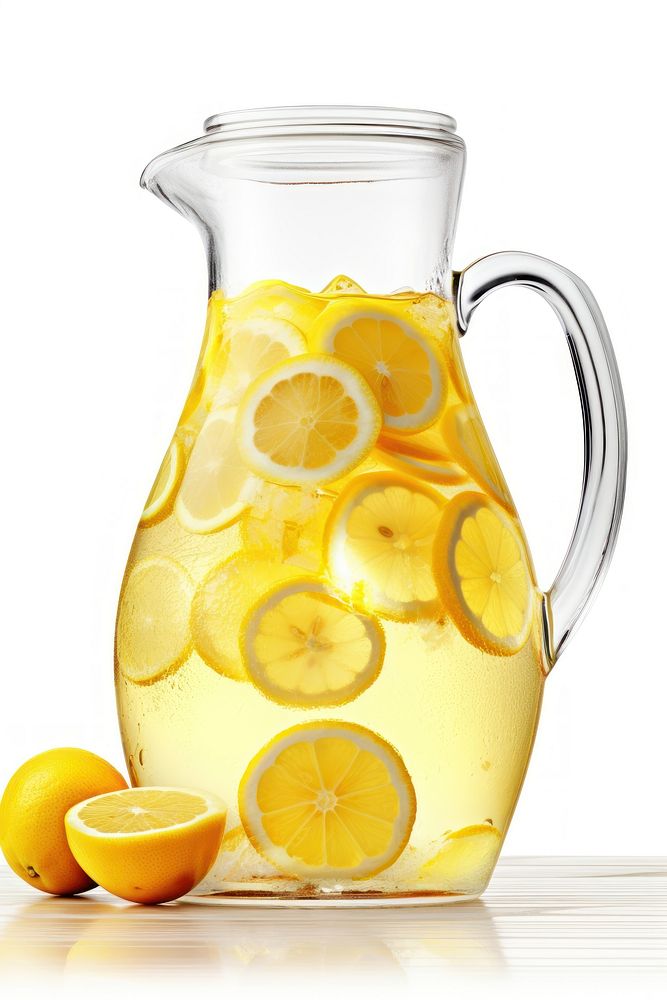 Lemonade jug fruit drink. 