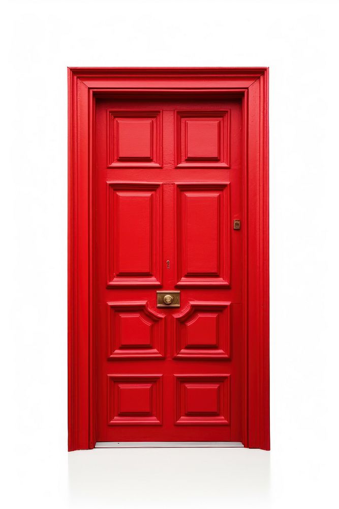 Door red white background architecture. AI generated Image by rawpixel.