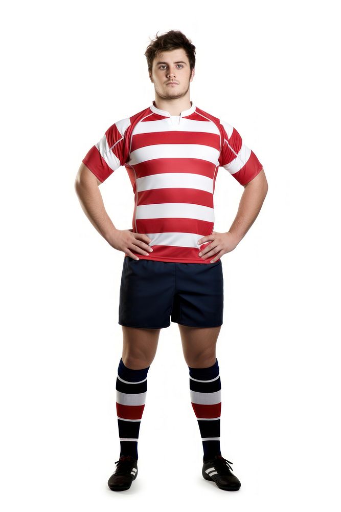 Standing t-shirt shorts player. AI generated Image by rawpixel.