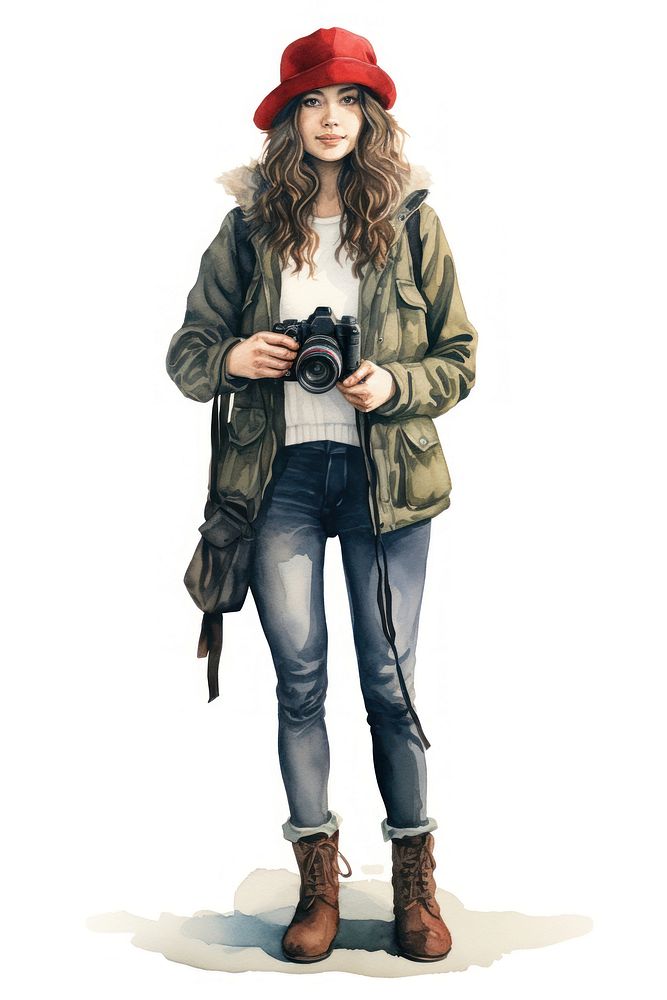 Footwear portrait jacket female. AI generated Image by rawpixel.