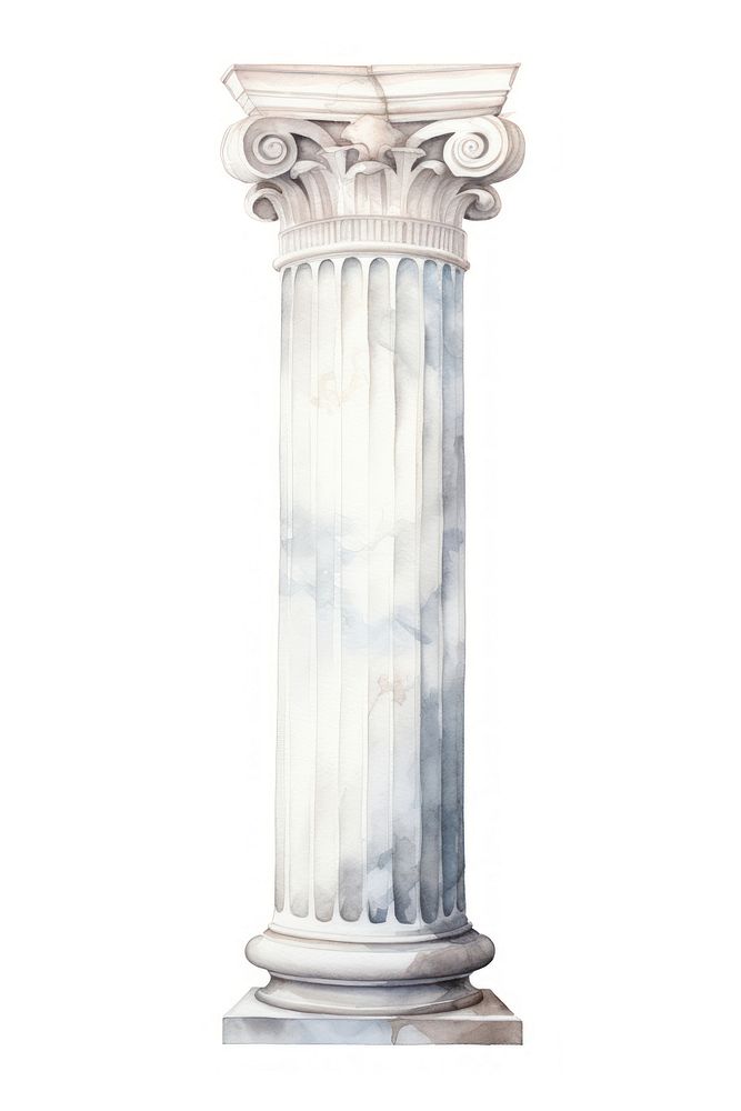 Architecture column pillar white background. AI generated Image by rawpixel.