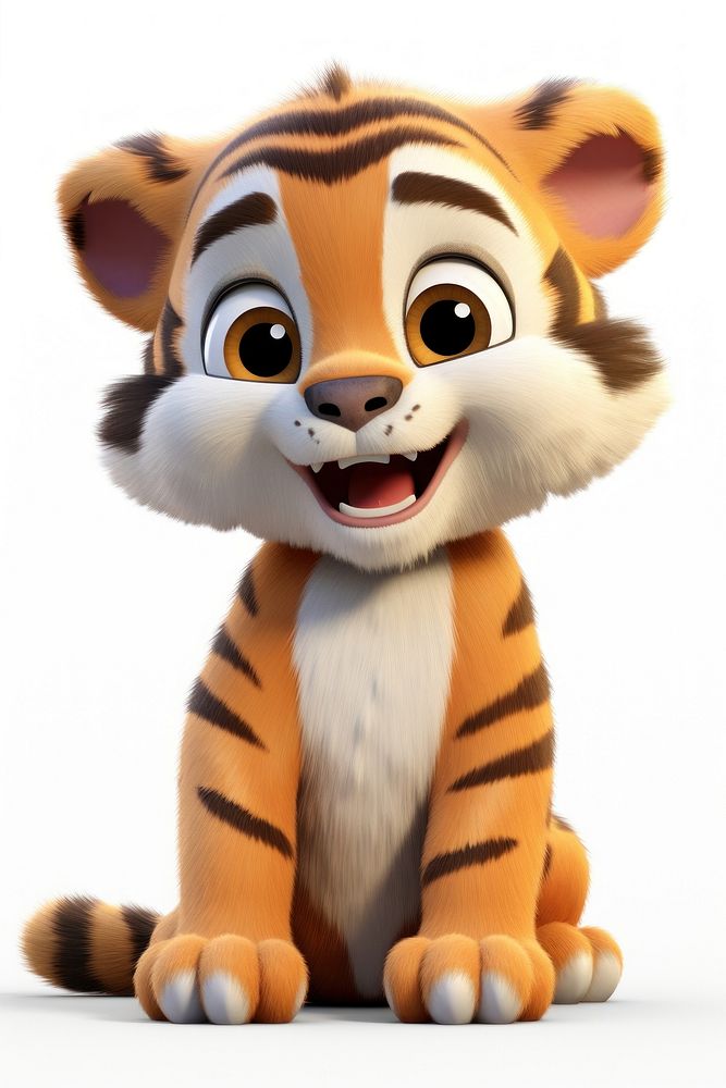 Cartoon tiger cute toy. AI generated Image by rawpixel.