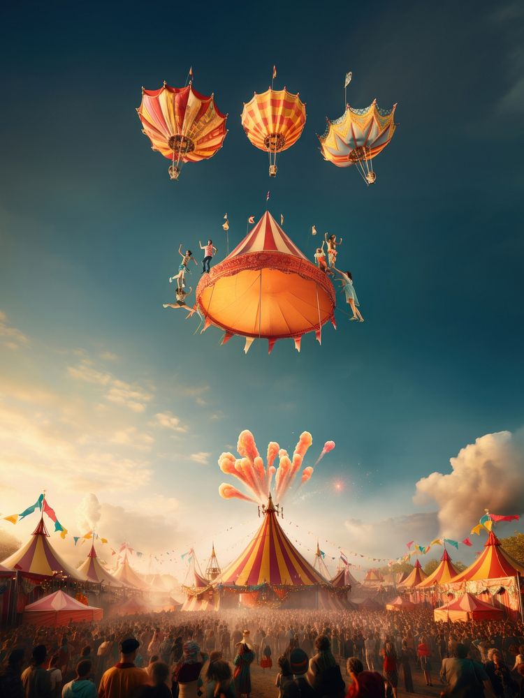 Festival circus architecture celebration. AI generated Image by rawpixel.