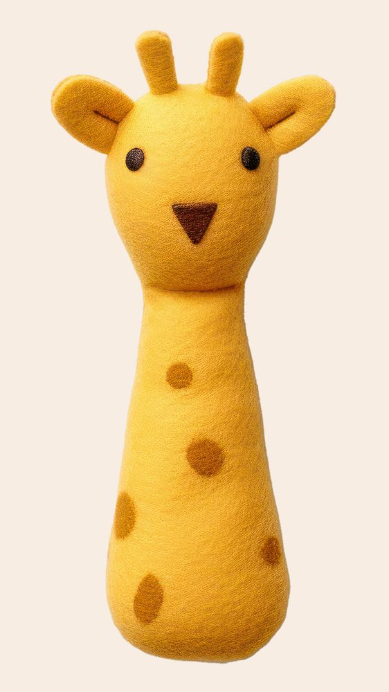 Toy giraffe plush cute. AI generated Image by rawpixel.