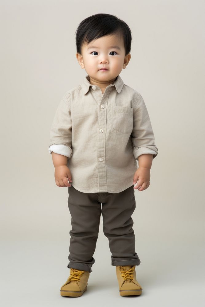 Footwear standing portrait toddler. AI generated Image by rawpixel.