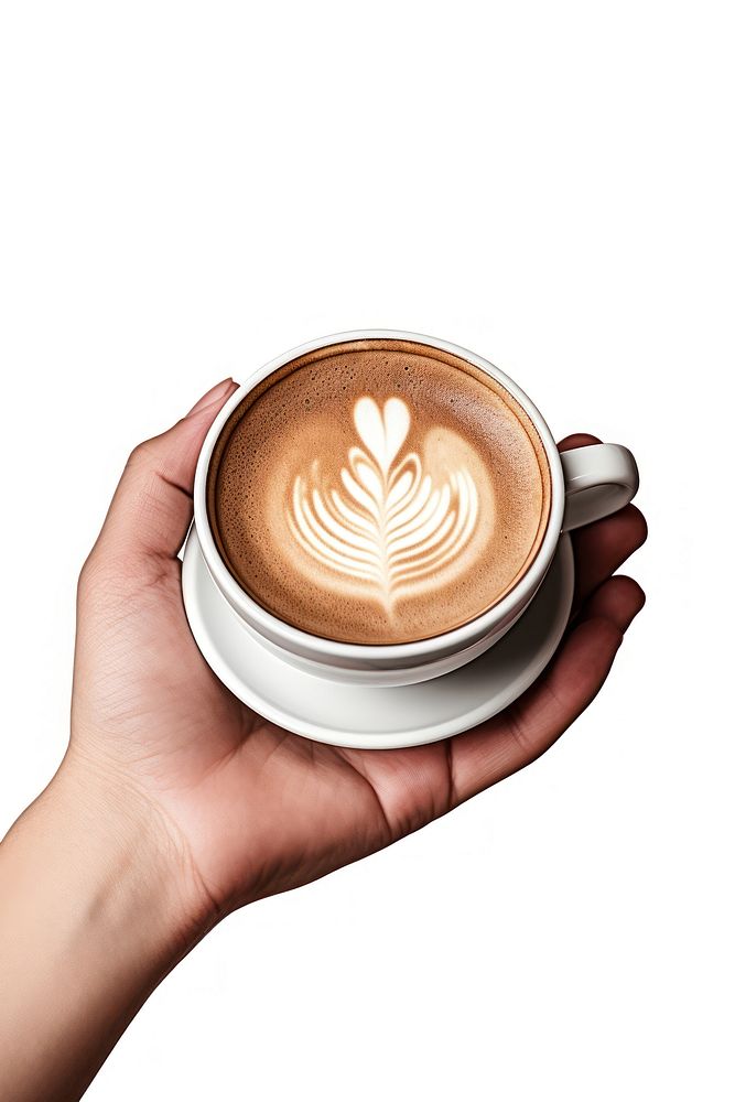 Cup cappuccino coffee latte. AI generated Image by rawpixel.