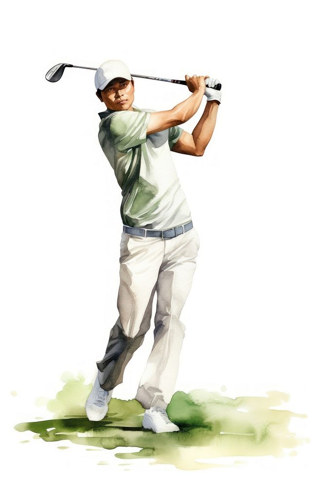 Golf sports player adult. AI generated Image by rawpixel.